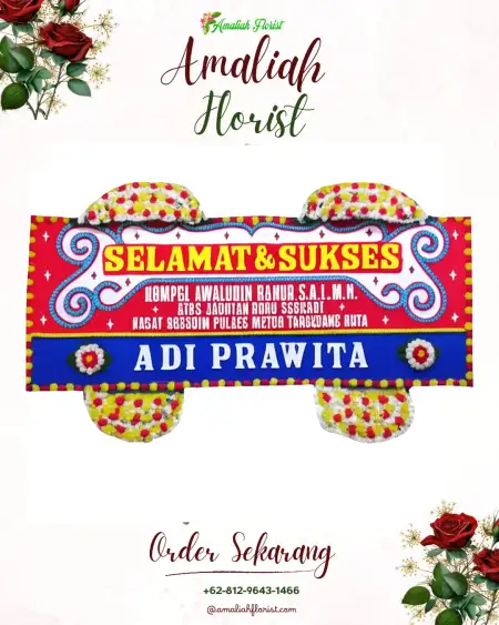 Papan Bunga Ucapan Selamat Sribit